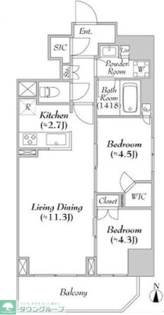 ASMACI MAISON両国IIの物件間取画像